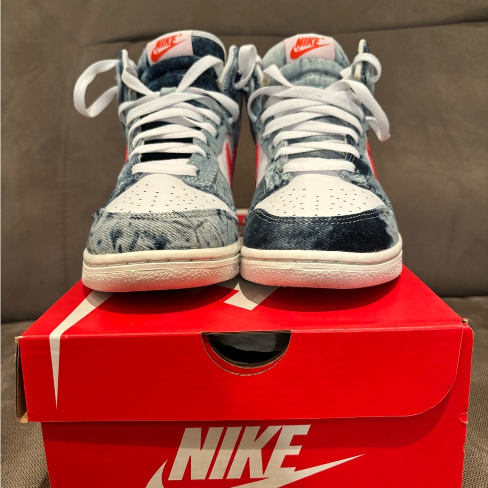 Nike dunk high denim 7.5W